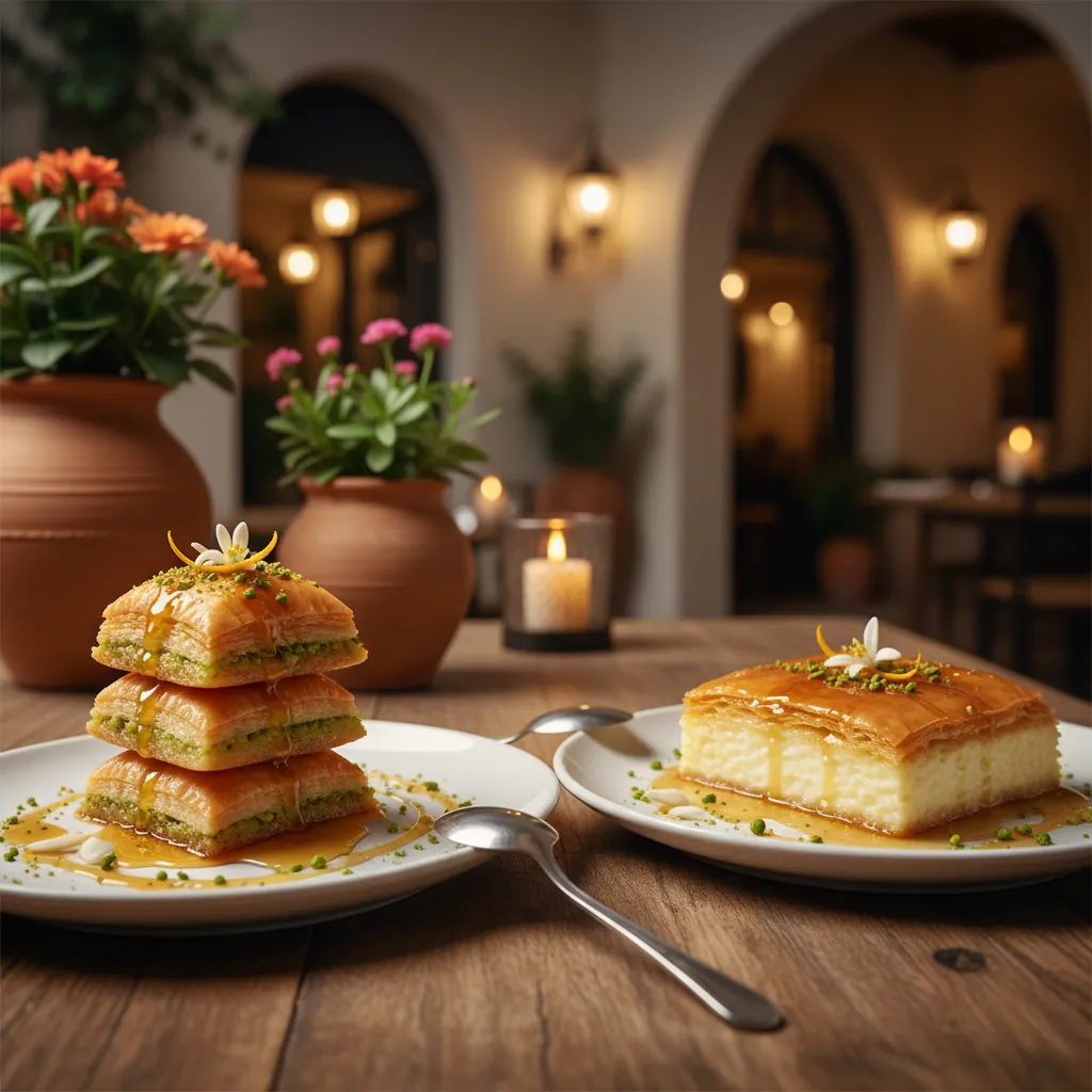 Griekse desserts baklava