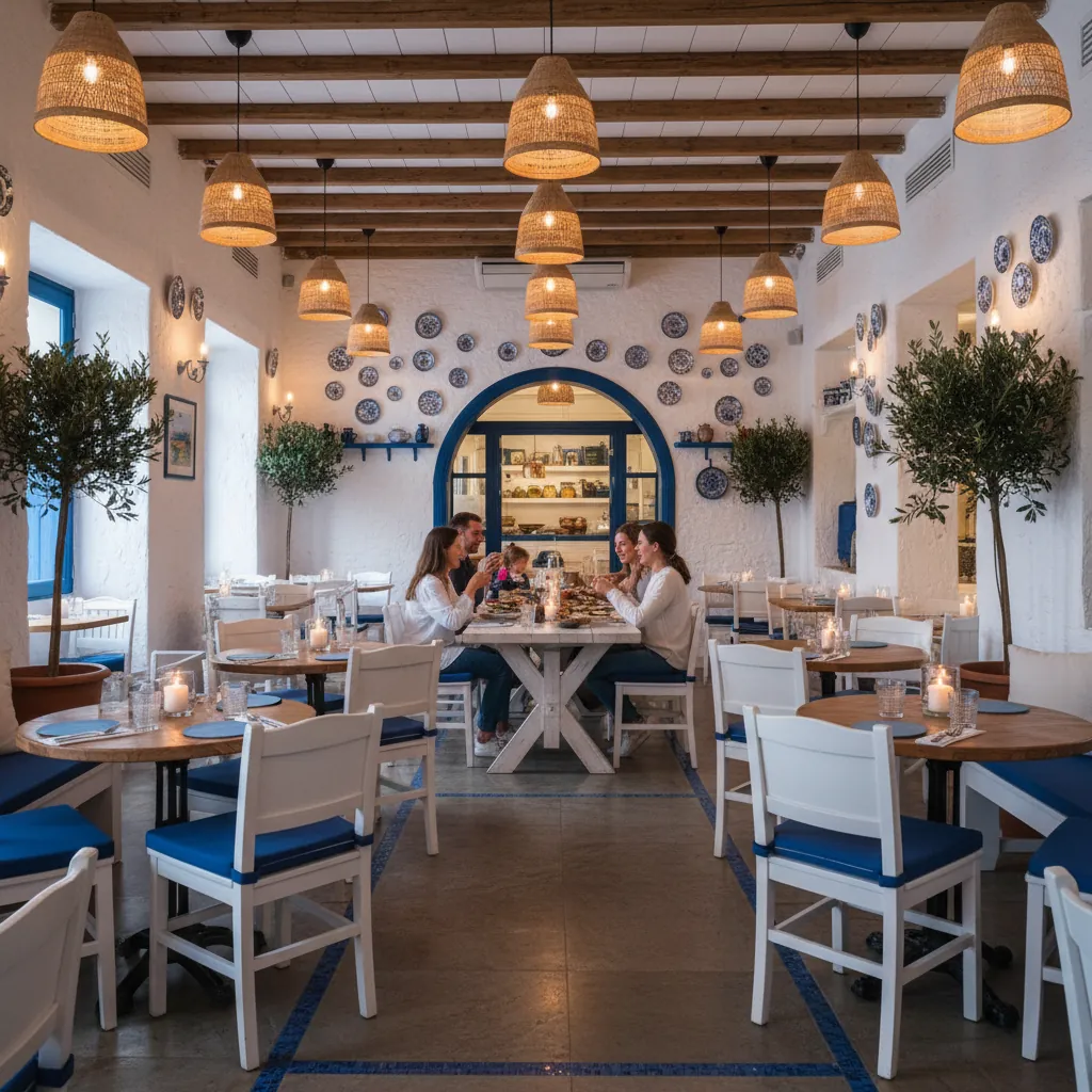 Warm interieur van Restaurant Olivia